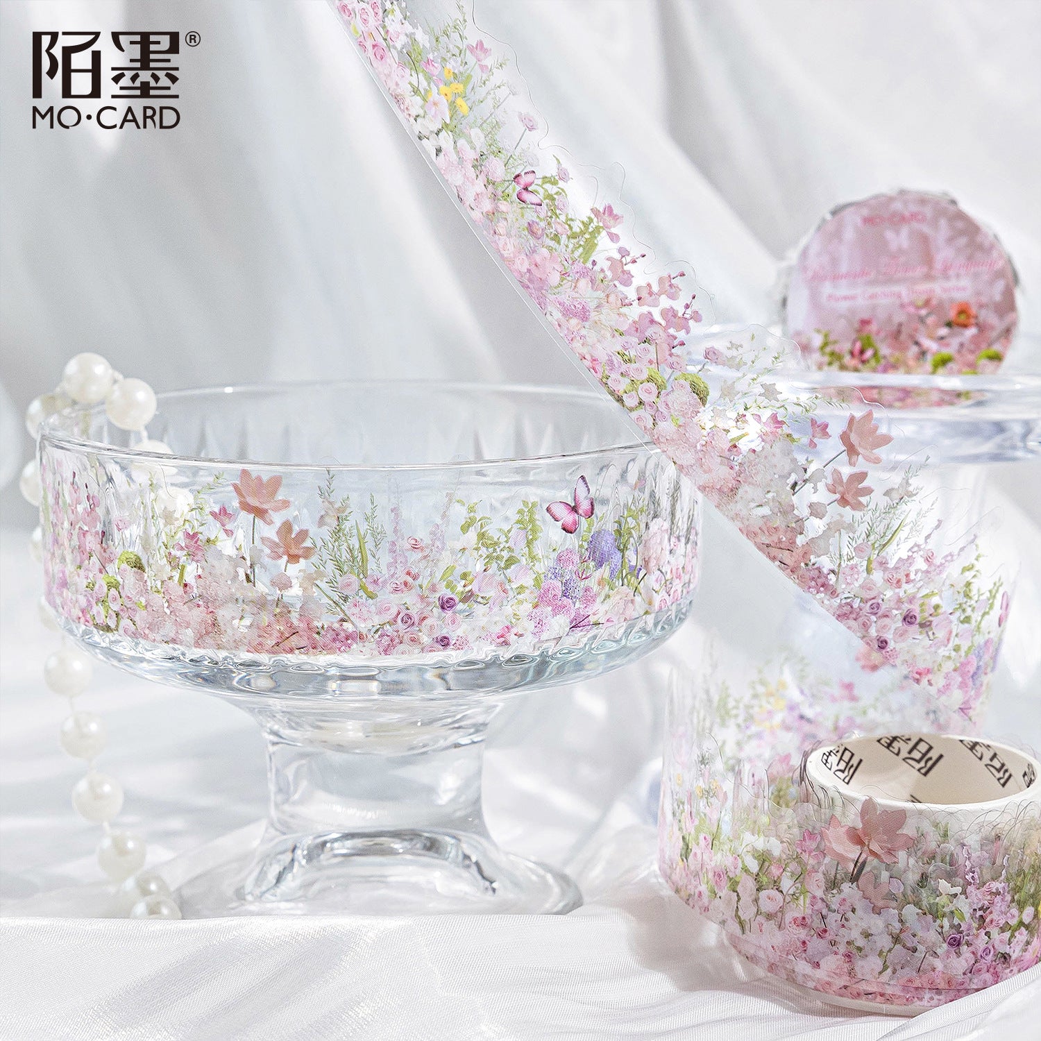 PET Tape – Flower Room Dream Series, Quiet Garden, 2m - ViktaShop