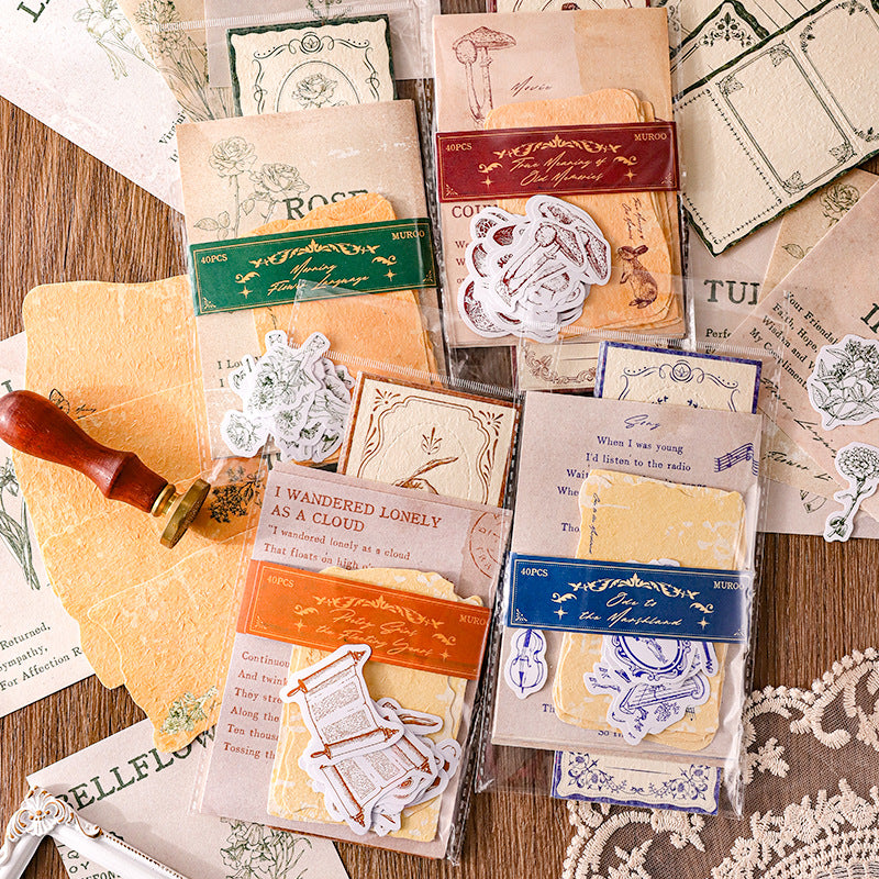 Material Paper - See Dawn Series Morning Flower, 4 Options - ViktaShop