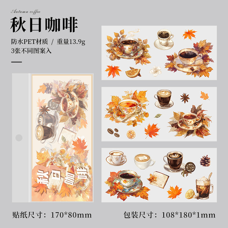 Time Notes Series PET Sticker Pack, 12 Options - ViktaShop