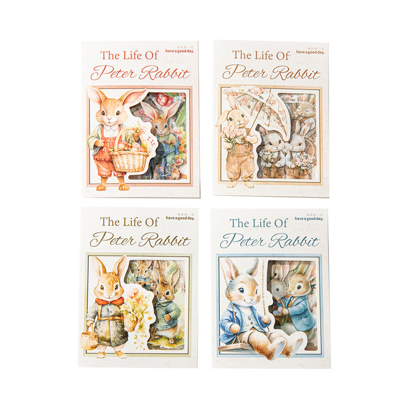 PET Sticker Pack - Peter Rabbit's Life Series - 15 Pcs - ViktaShop