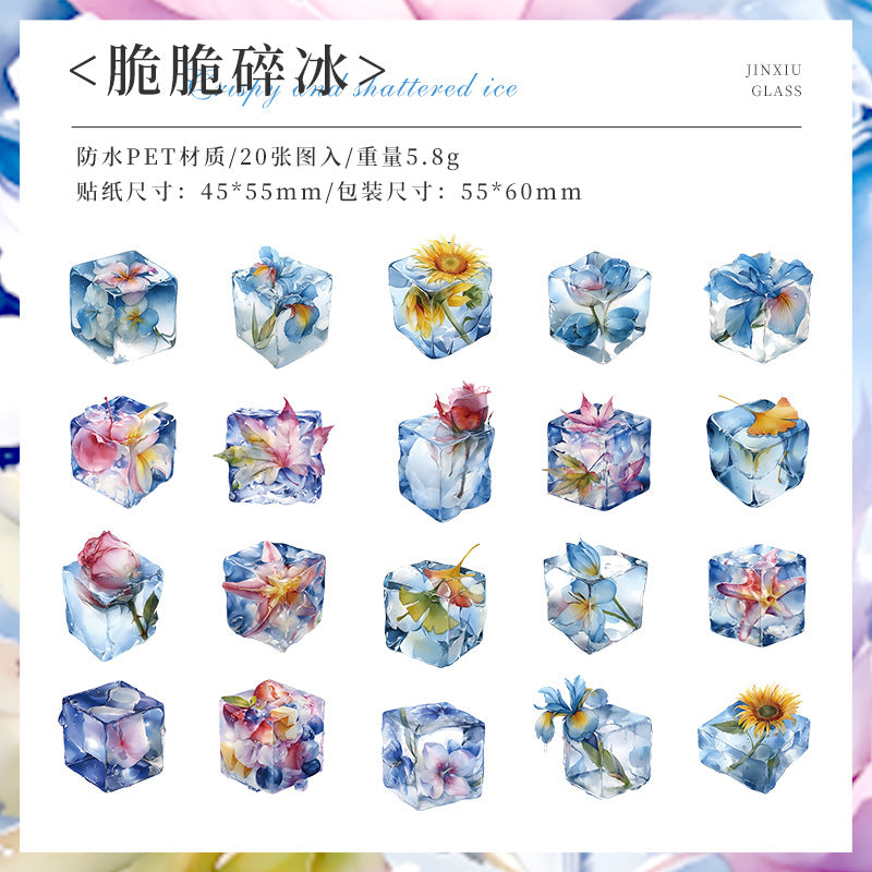 PET Sticker Pack – Splendid Coloured Glaze Series, 6 Options - ViktaShop