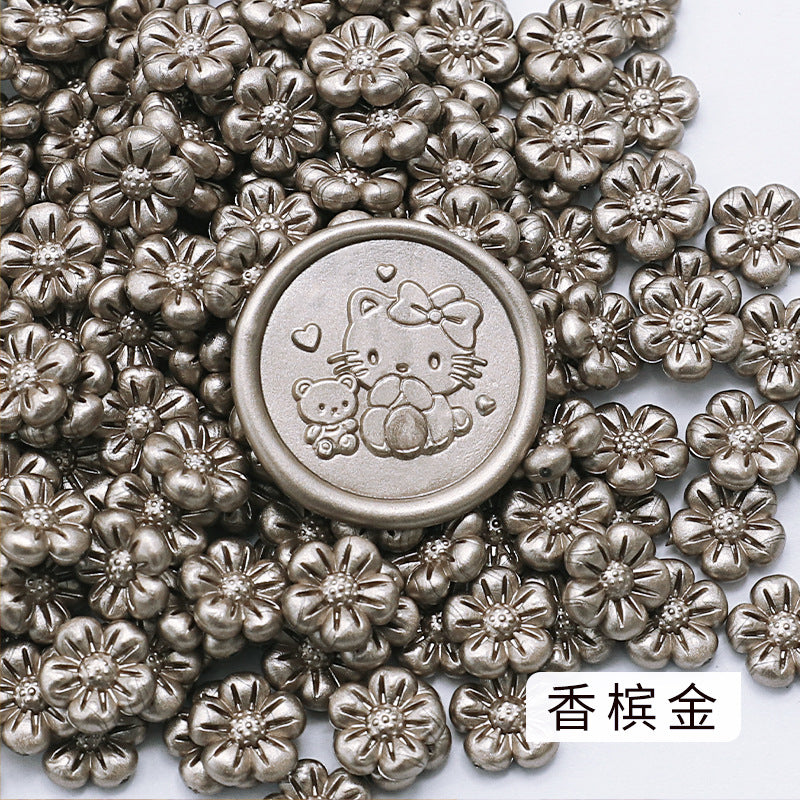 Flower-Shaped Fire Paint Wax Grain Seal - ViktaShop