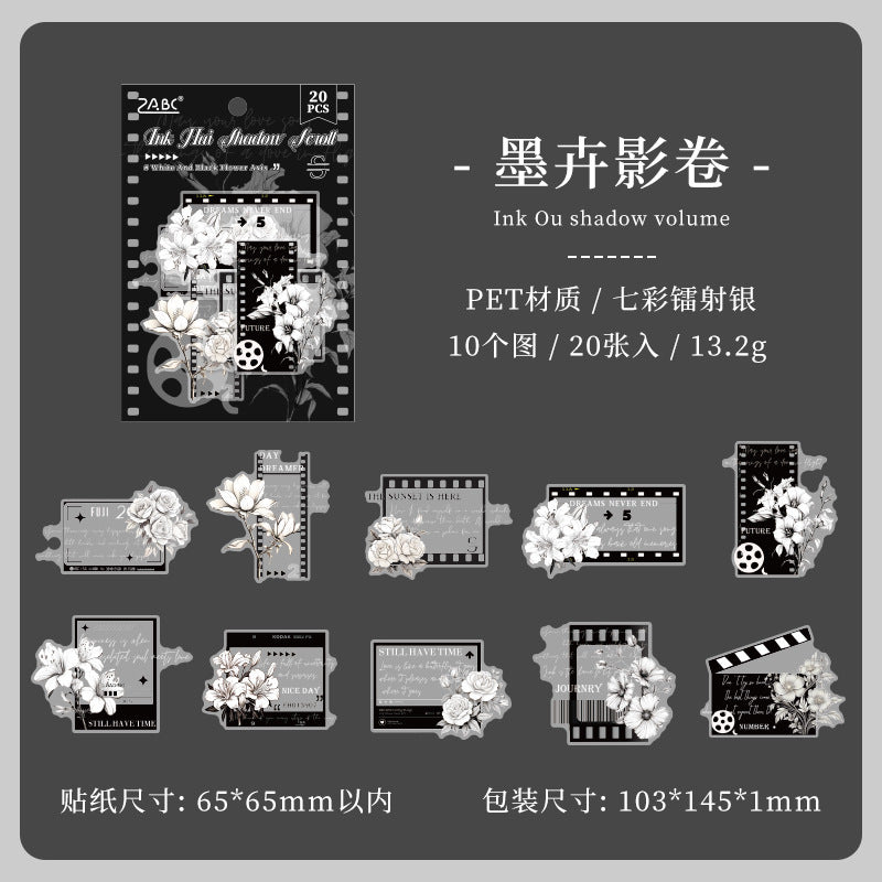 Transparent PET Plant & Flower Stickers - ViktaShop