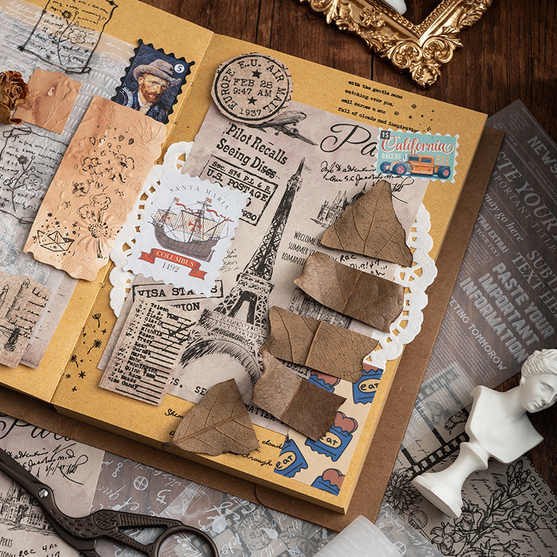 Fingertip Phrase Kraft Paper Set – Collage & Envelope Backing Paper, 8 Options - ViktaShop