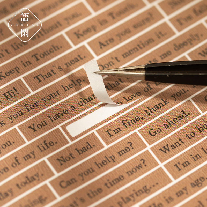 Nostalgic Letterhead Series Film Stickers, 4 Options - ViktaShop