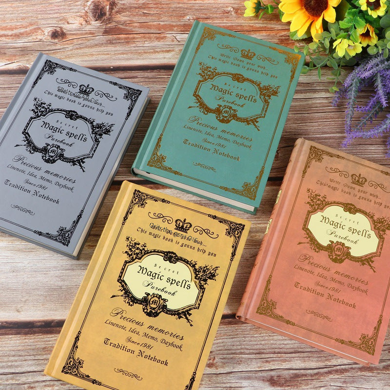 European Style Thickened A5 Notebook - Retro Magic Design, 4 Options - ViktaShop