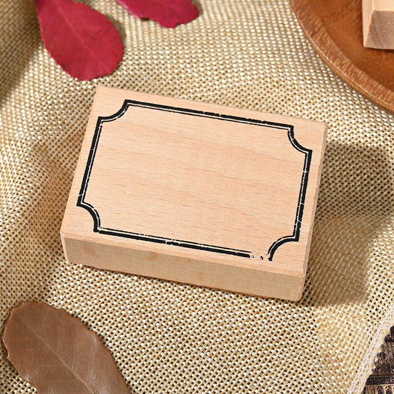 Vintage Wooden Postmark Seal – Flowers & Plants Stamp, 7 Options - ViktaShop