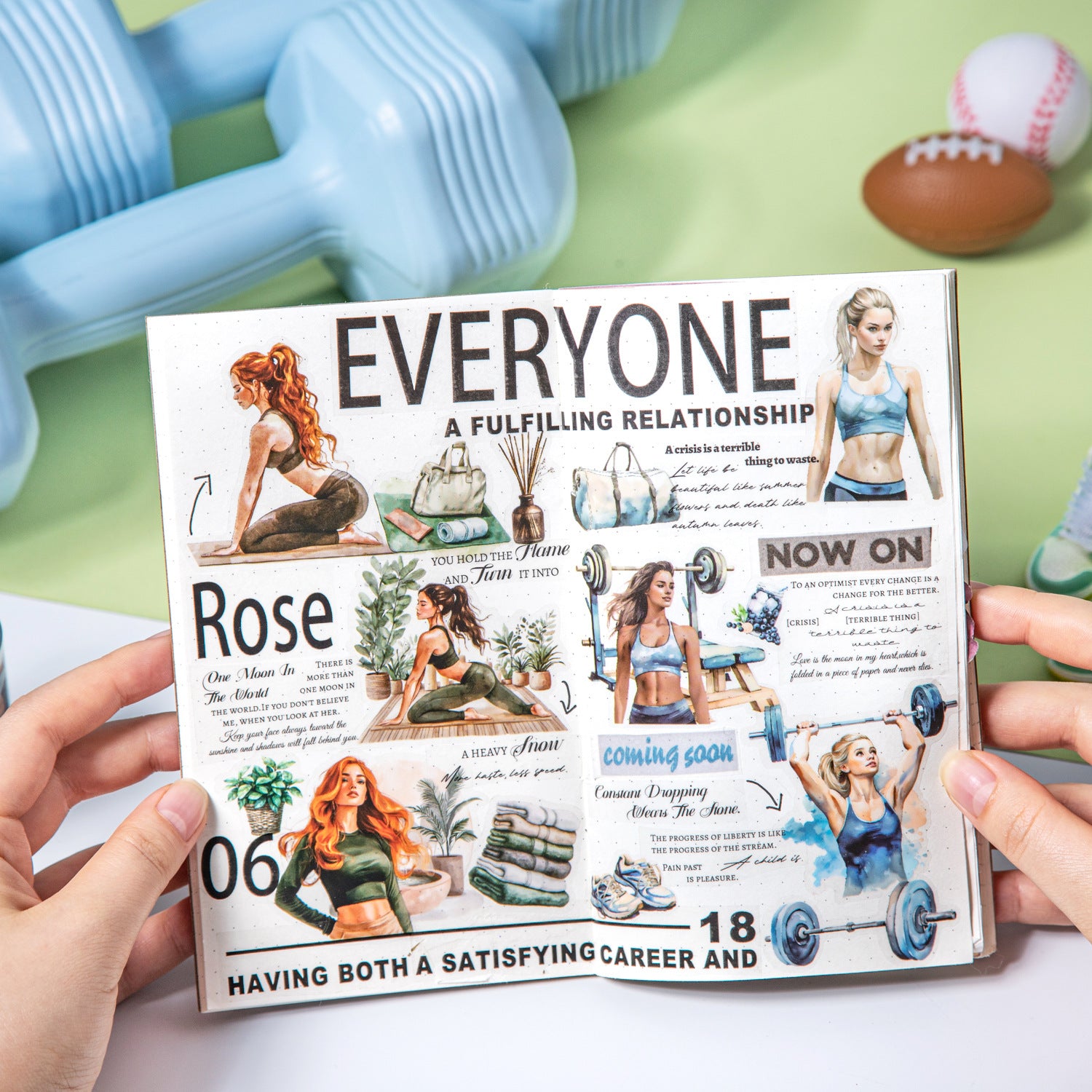 Self-discipline Life Series – Sports Girls Landscape PET Tape, 2m - ViktaShop