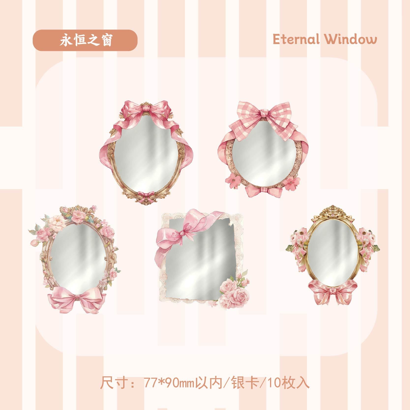 Glazed Mirror Series Notes - Alice's Mirror & More - 6 pcs - ViktaShop