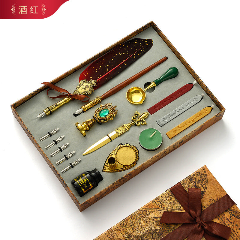 Plaid Fire Paint Seal Head – DIY Novice Retro Constellation Christmas Seal Accessory - ViktaShop