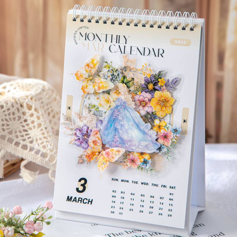 Hazy Weaving Flower Series PET Sticker, 10 Pcs - ViktaShop