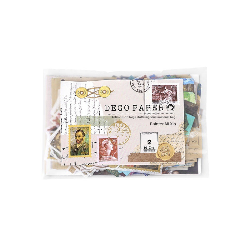Retro Sticker Pack, DIY Scrapbooking & Crafting, 200 Pcs - ViktaShop