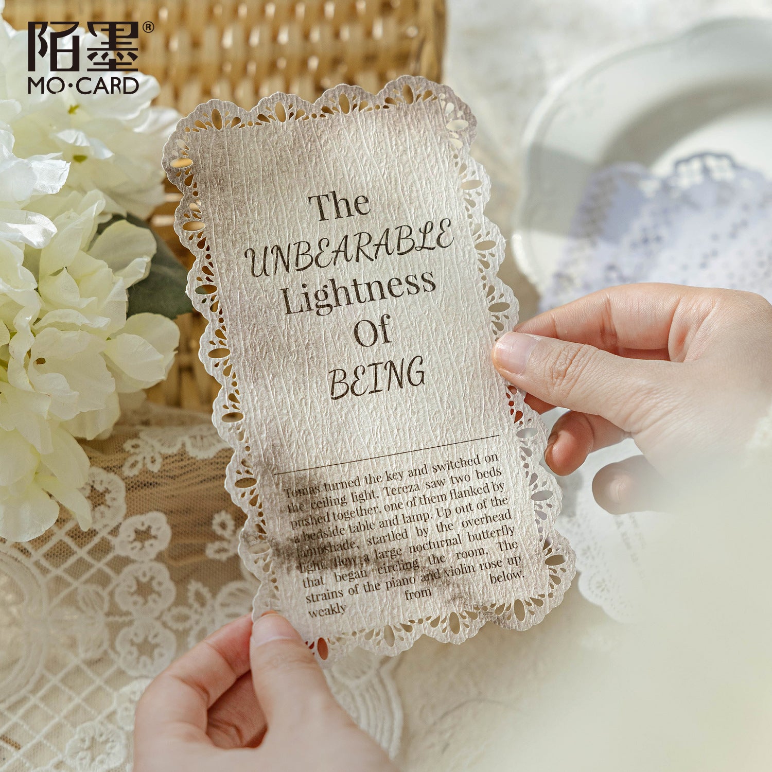 Paper Hollow Lace - Love Words Series, 10 Pcs - ViktaShop