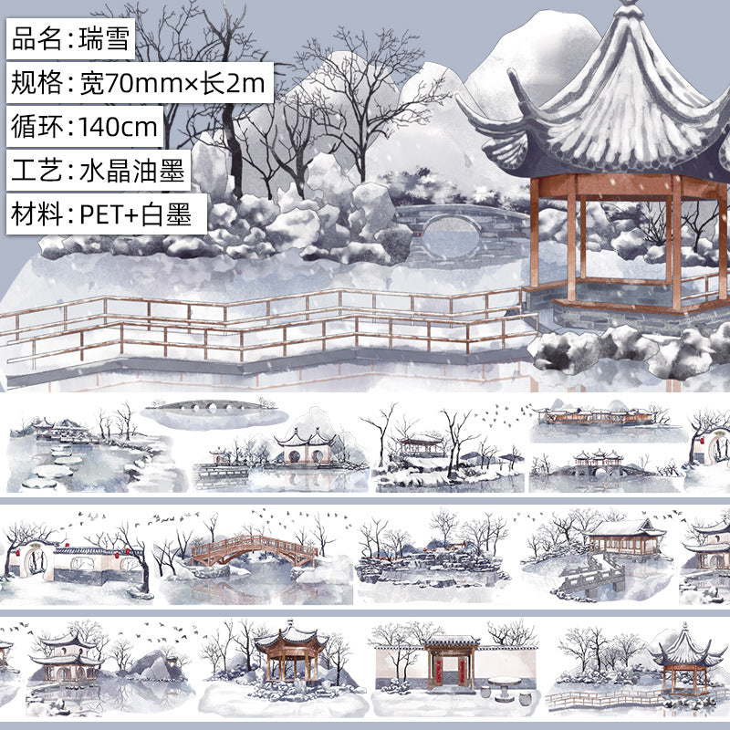 Antique Landscape Building Tape - Special Oil & Paper - 2m - ViktaShop