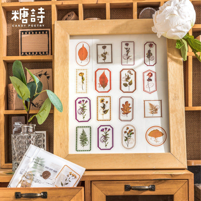 Fog Flower Series, PET Sticker Pack, Plant Theme, 30 Pcs - ViktaShop