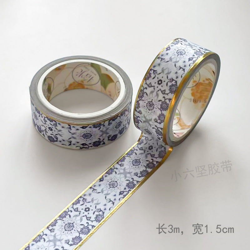 Gilded Paper Tape – Retro Chinese Style DIY Journal Tape, 7 Options - ViktaShop