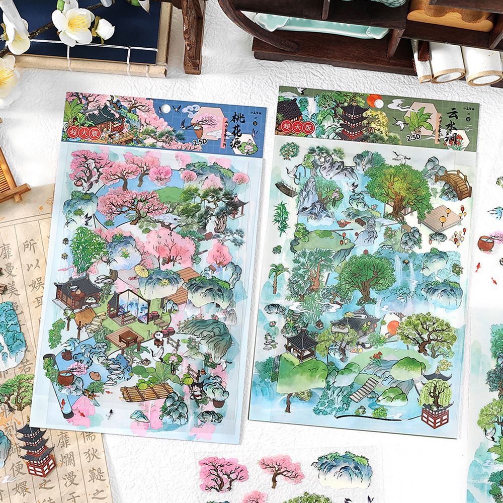 3D Landscape Stickers - Mountain Series - ViktaShop