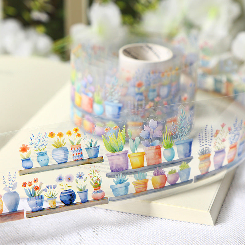 Plant Landscaping Tape – Planting Happy Mood Series, Potted Theme, 2m - ViktaShop