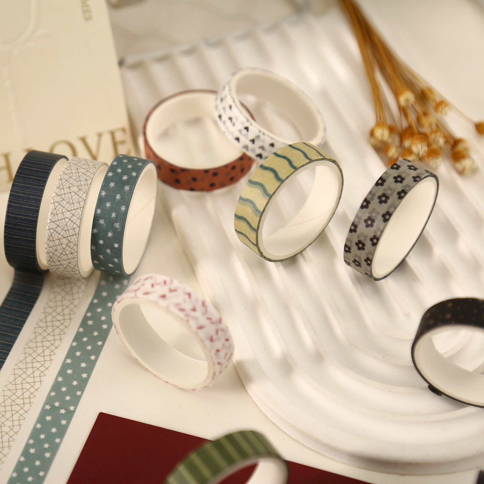 Salt Sunseeker Series – Retro Style Paper Washi Tape Set, 2m - ViktaShop