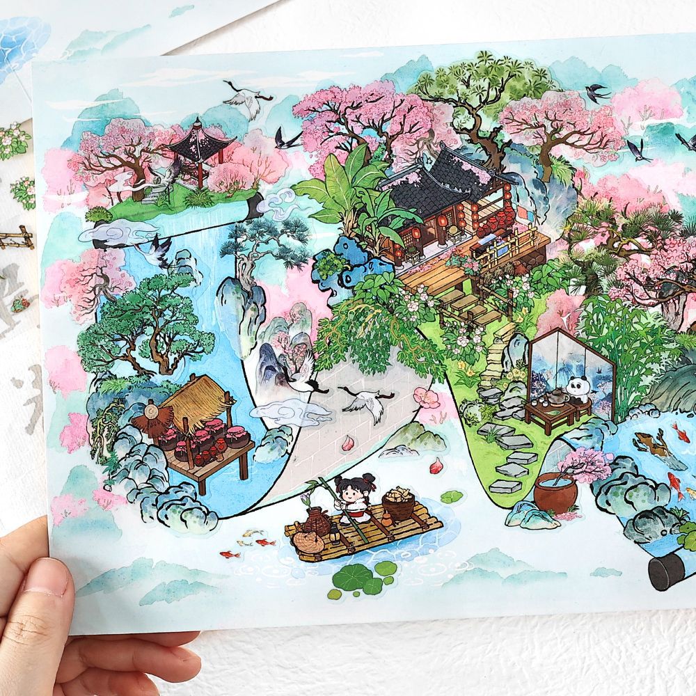 3D Landscape Stickers - Mountain Series - ViktaShop