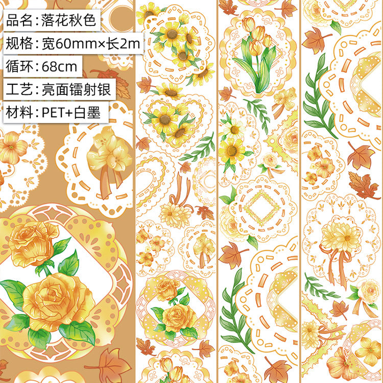 PET Special Oil Hand Lace Tape - Flower Material - 2m - ViktaShop