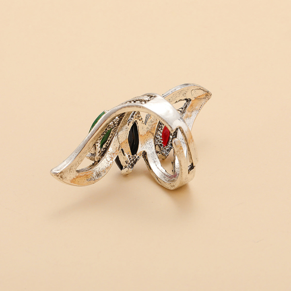 Vintage Style Gold & Silver Tone Fashion Ring - ViktaShop