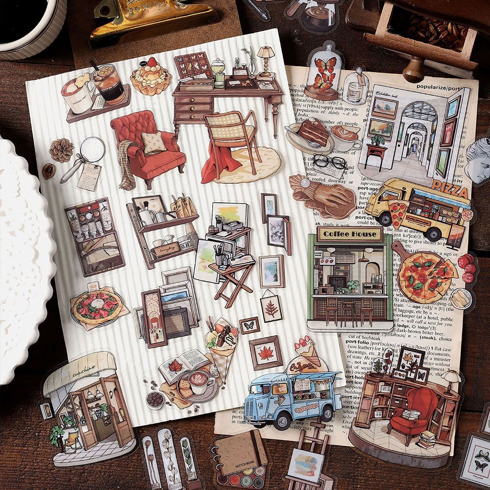 PET Sticker Pack - Time Walker Series, 30 Pcs - ViktaShop