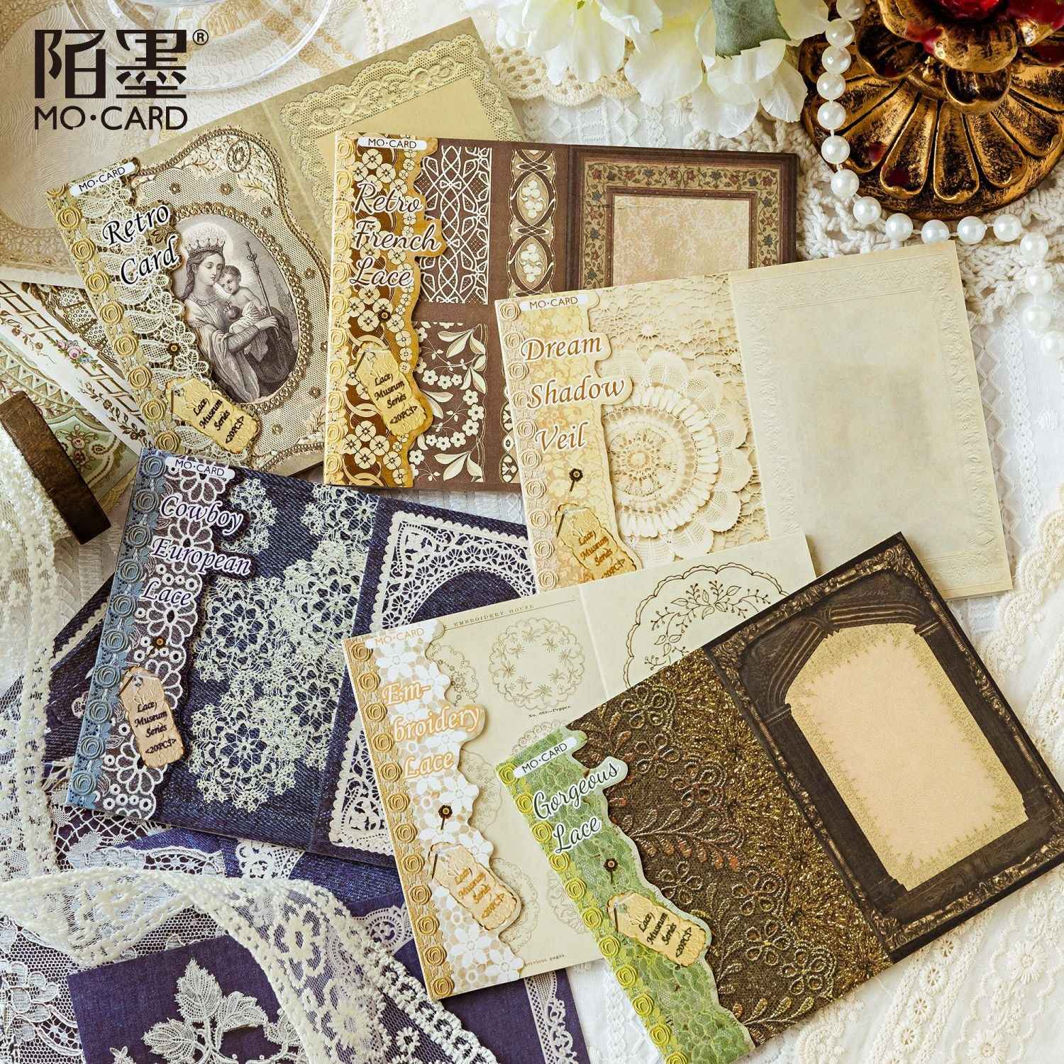 Paper Lace Note Material Paper – 20 Sheets