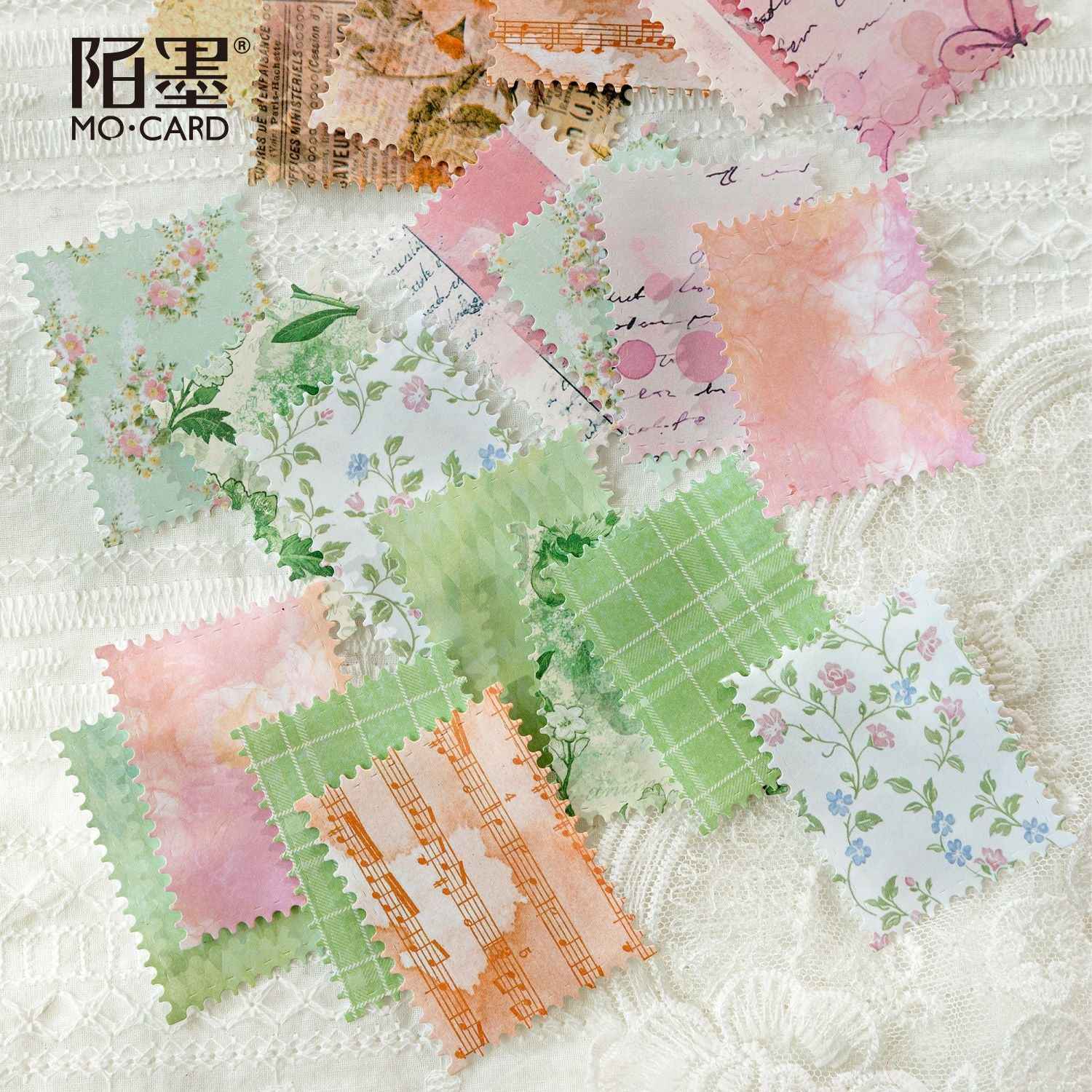 Cool Breeze Flower Series Craft Paper Material - 50 pcs