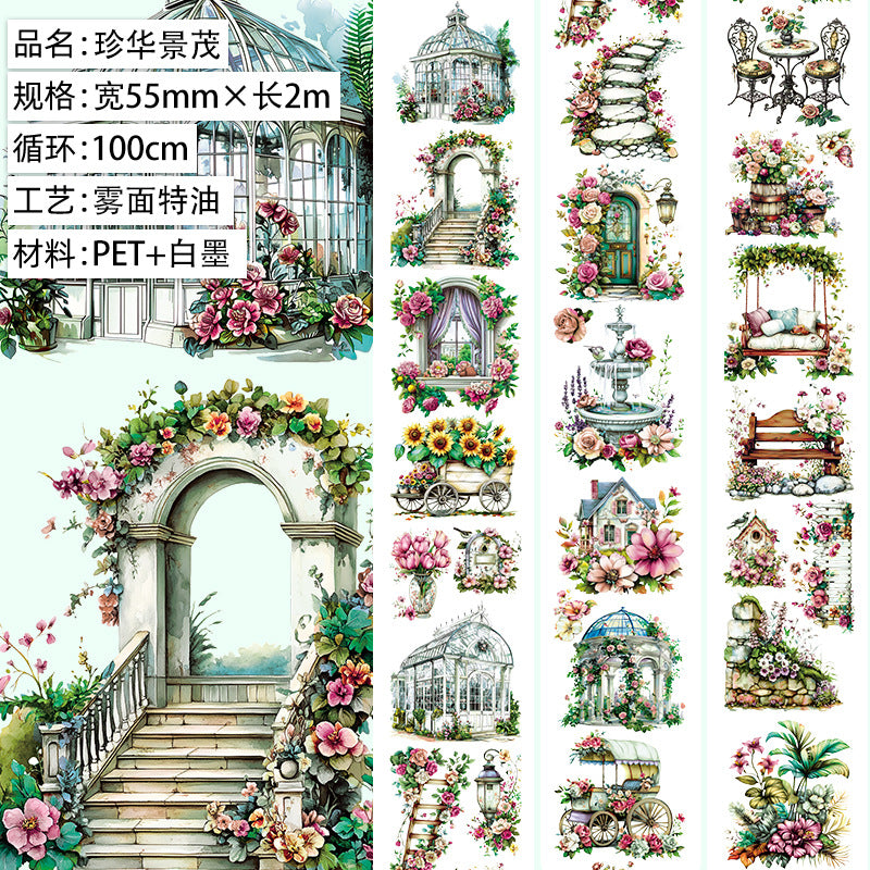 Gothic Girl Landscape PET Tape, 1m - ViktaShop