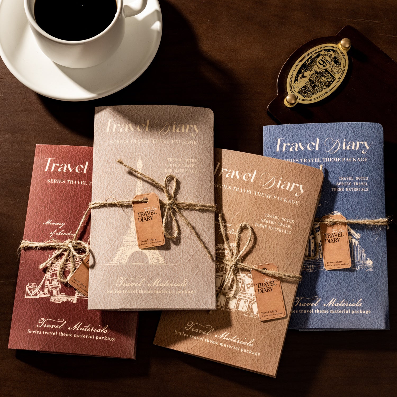 Travel Diary Series – Travel Theme Material Pack, 4 Options - ViktaShop