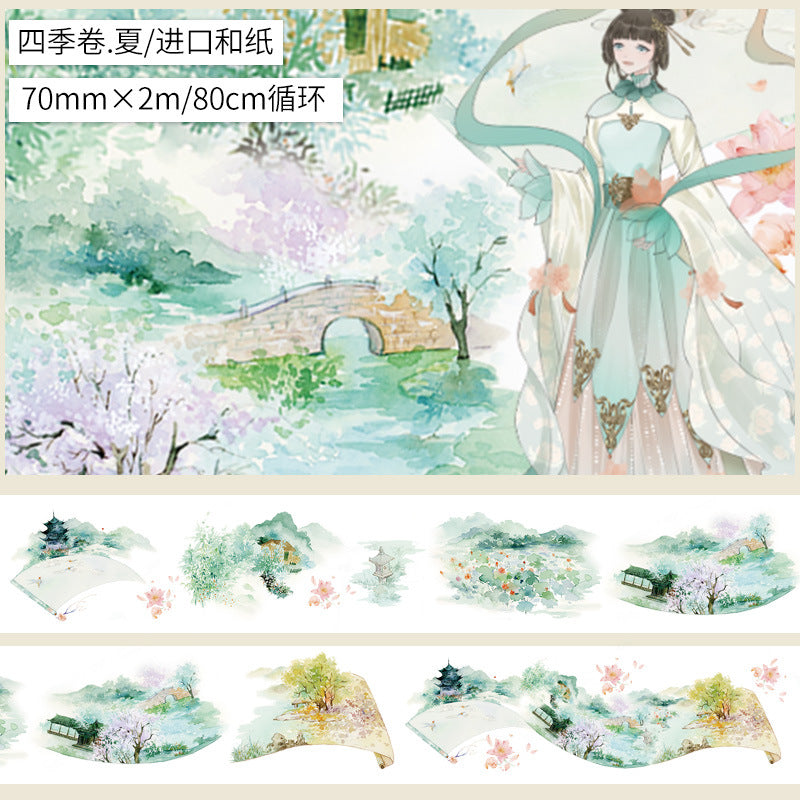 Antique Landscape Building Tape - Special Oil & Paper - 2m - ViktaShop