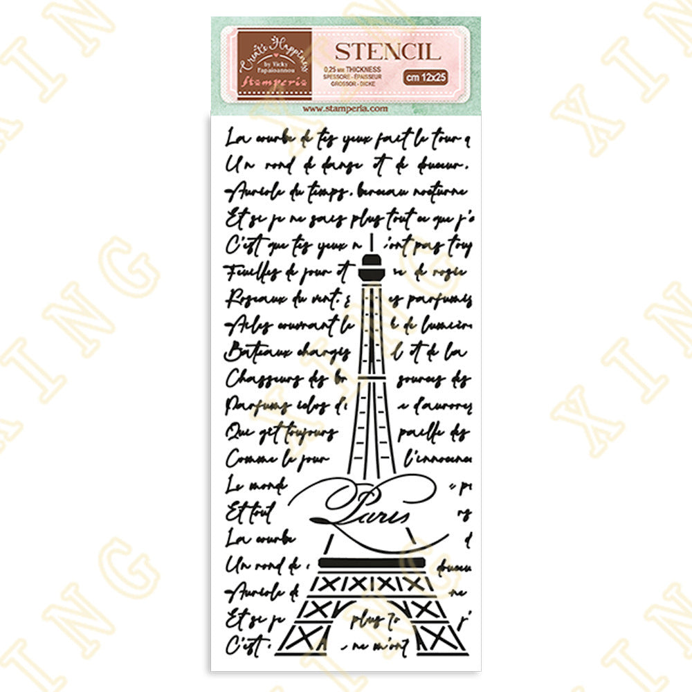Stars Eiffel Tower Tag Cutting Dies - DIY Embossed - ViktaShop