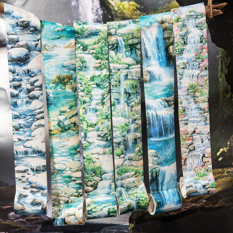 Paper Tape – Stream Humming Series, Landscaping Theme, 6 Options - ViktaShop