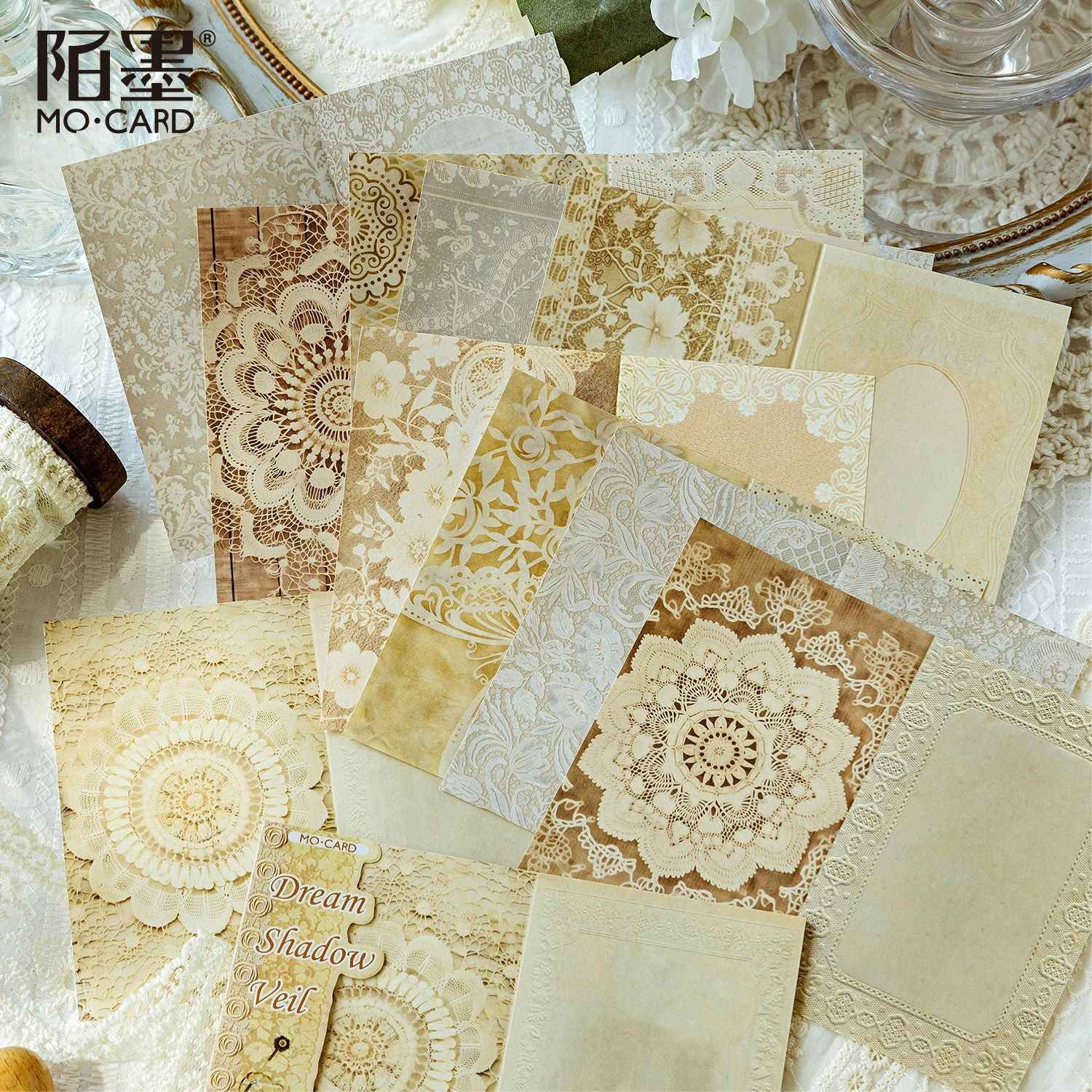 Paper Lace Note Material Paper – 20 Sheets