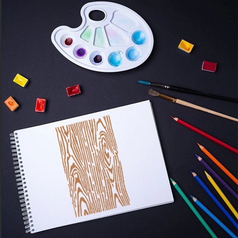 Texture Stencil Set – Coral Flower Theme, 8 Pcs - ViktaShop