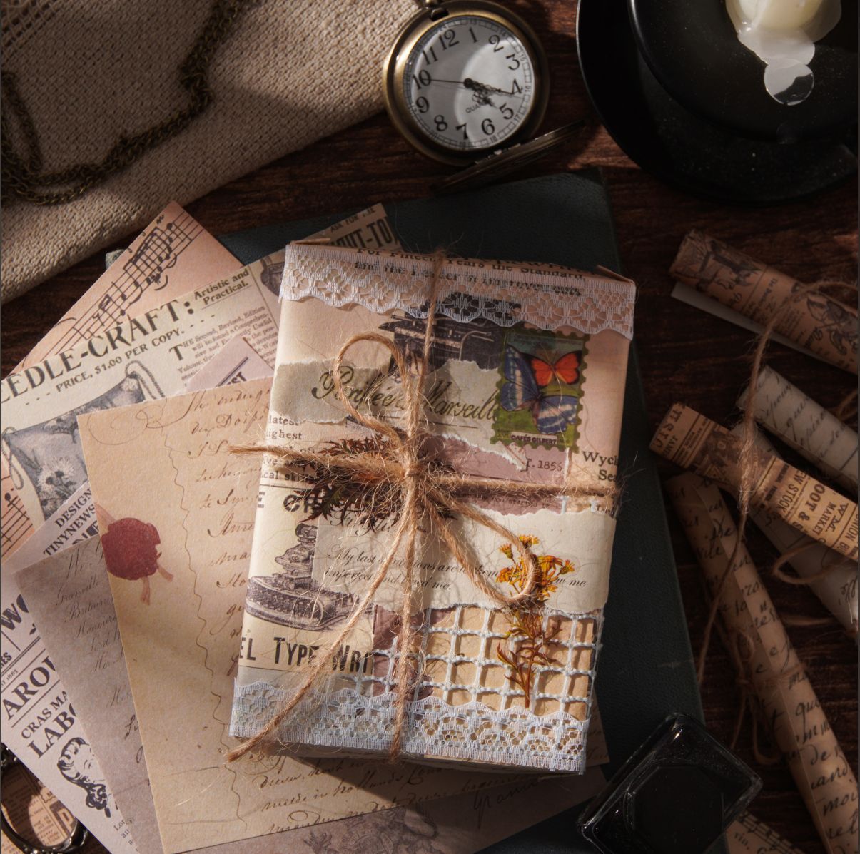 Writable Collage Paper – European Retro Series, 4 Options - ViktaShop