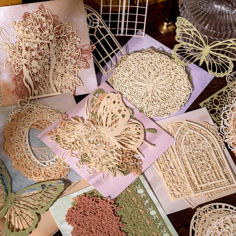 Vintage Material Paper – Retro Scrapbooking and Collage Paper Sheets - ViktaShop