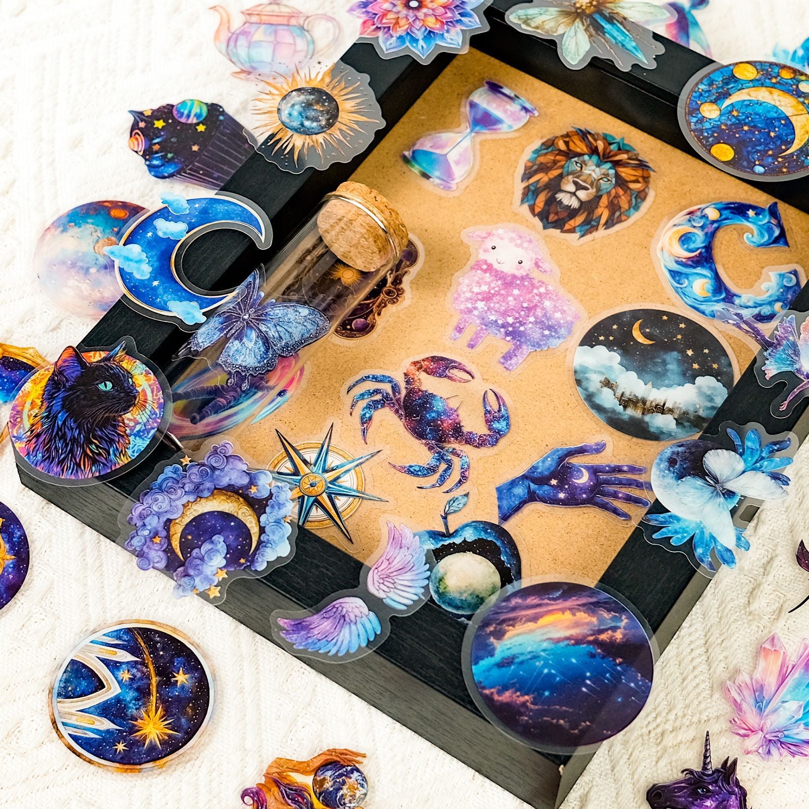 Punk Star Map Series Transparent PET Stickers, 50 Pcs - ViktaShop