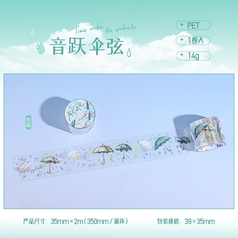 Umbrella Time PET Tape – Laser Silver Series, 6 Options - ViktaShop