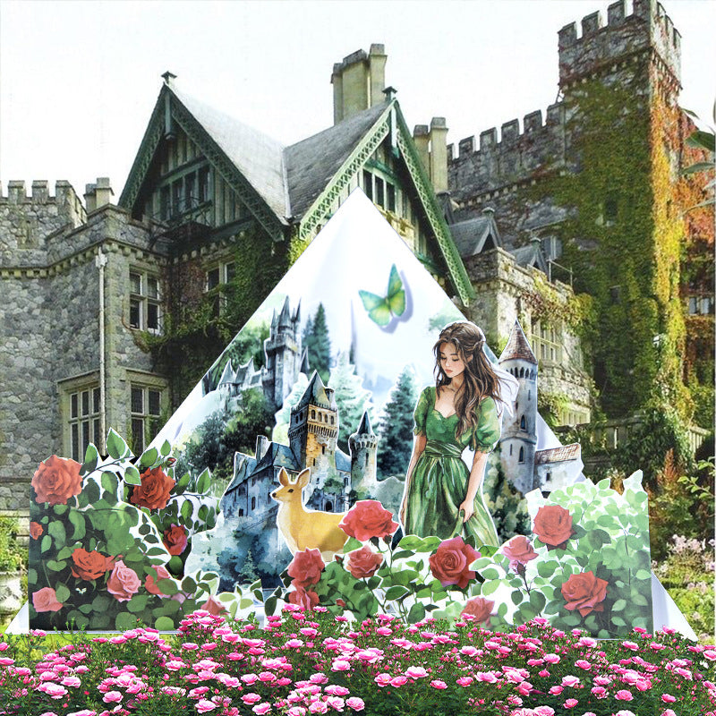 European & American Landscape Sticker Book – PET Collage - ViktaShop