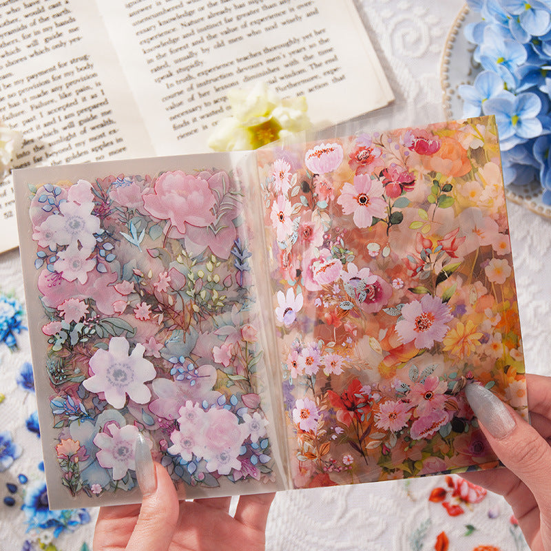 PET Sticker Book Garden Series, 4 Options - ViktaShop