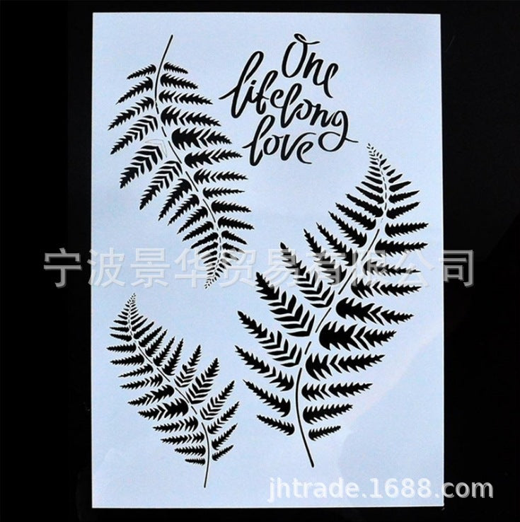 Plastic Stencil Template – Butterfly, Tree, Leaf, and Flower Spray Design, 6 Options - ViktaShop