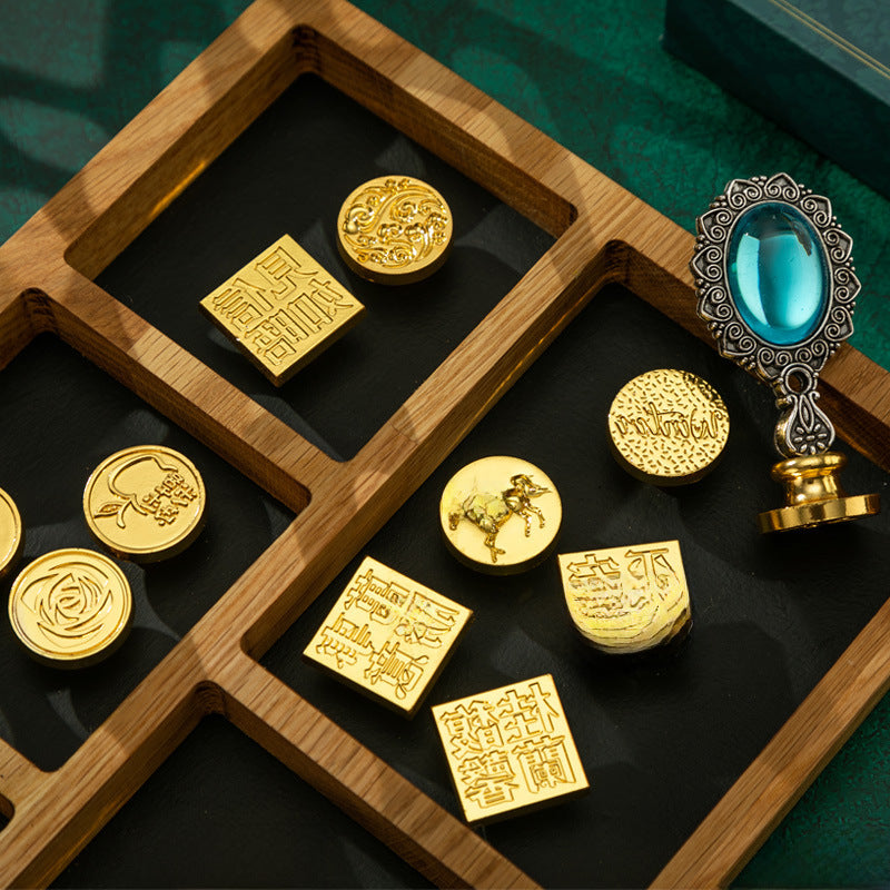 Retro Fire Paint Seal Gift Box Set – Full Artistic Wax Seal Kit, Wholesale - ViktaShop