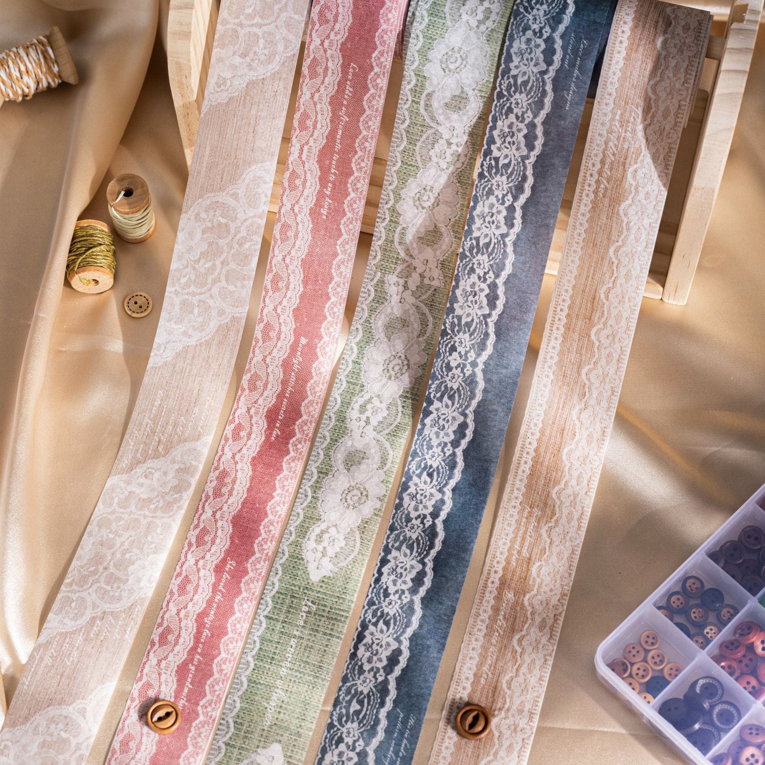 Lace Cloth Tape - Earth Dreams Series, 6 Options - ViktaShop