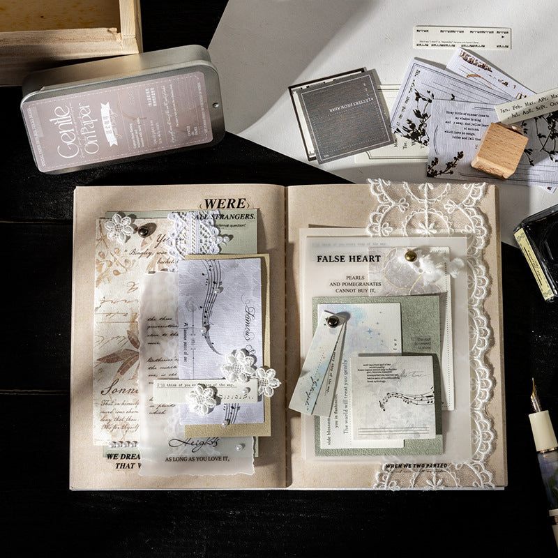 Retro Sticky-Free Note Paper In Iron Box, 6 Options - ViktaShop