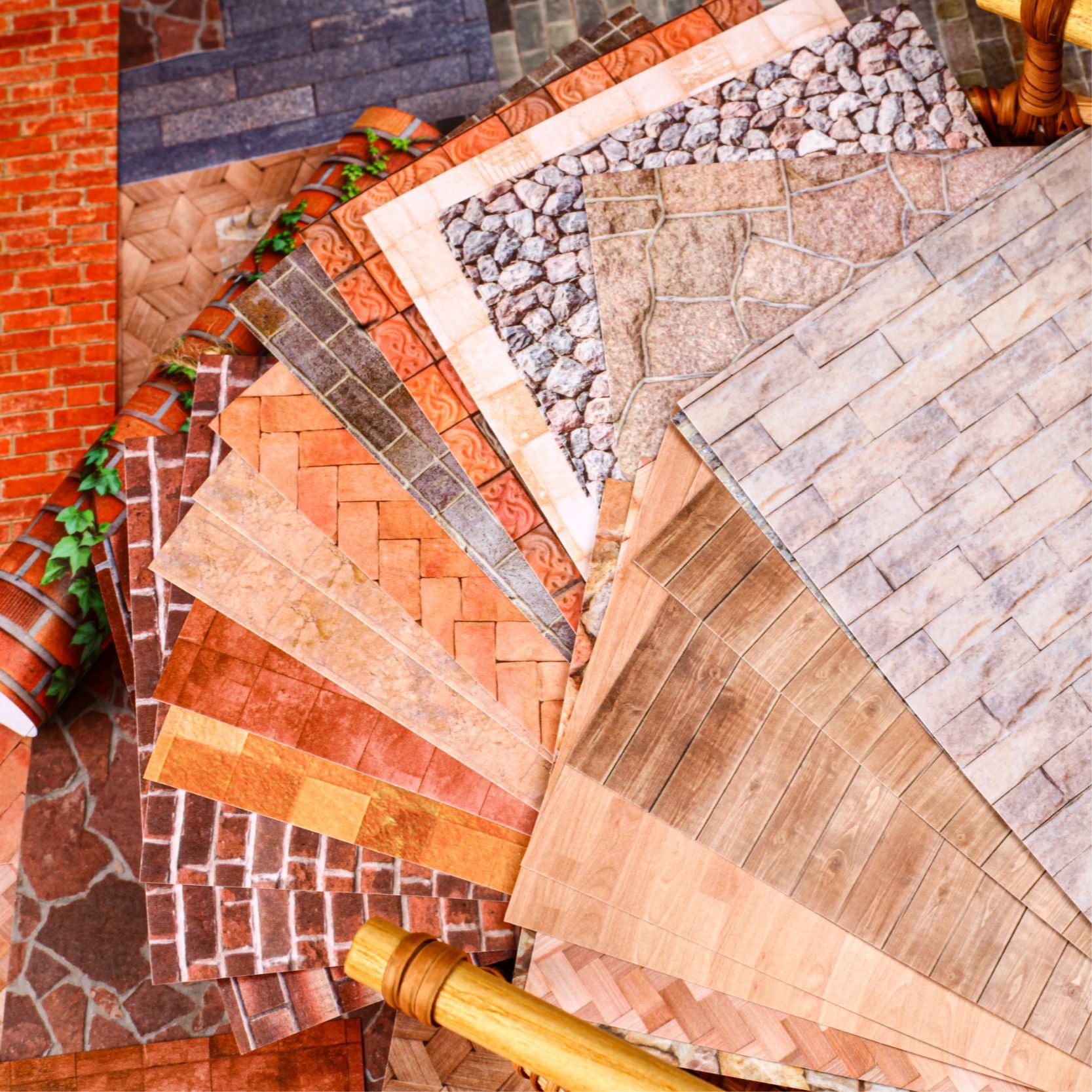 Paper Adhesive Stickers - Wall Series, 10 Pcs - ViktaShop