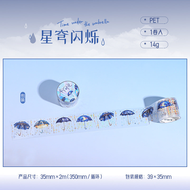 Umbrella Time PET Tape – Laser Silver Series, 6 Options - ViktaShop