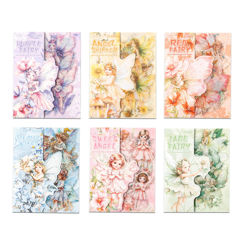 Cloud Elf PET Stickers Angel Theme, 6 Options - ViktaShop