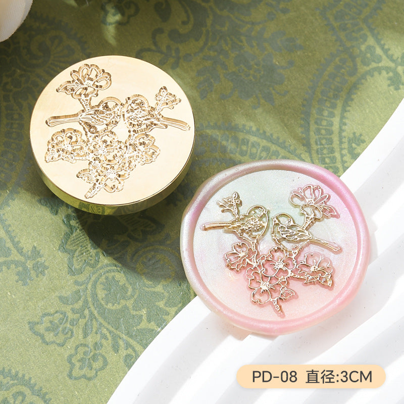 Flower & Bird Series Wax Seal Stamp – Copper Head Design - ViktaShop